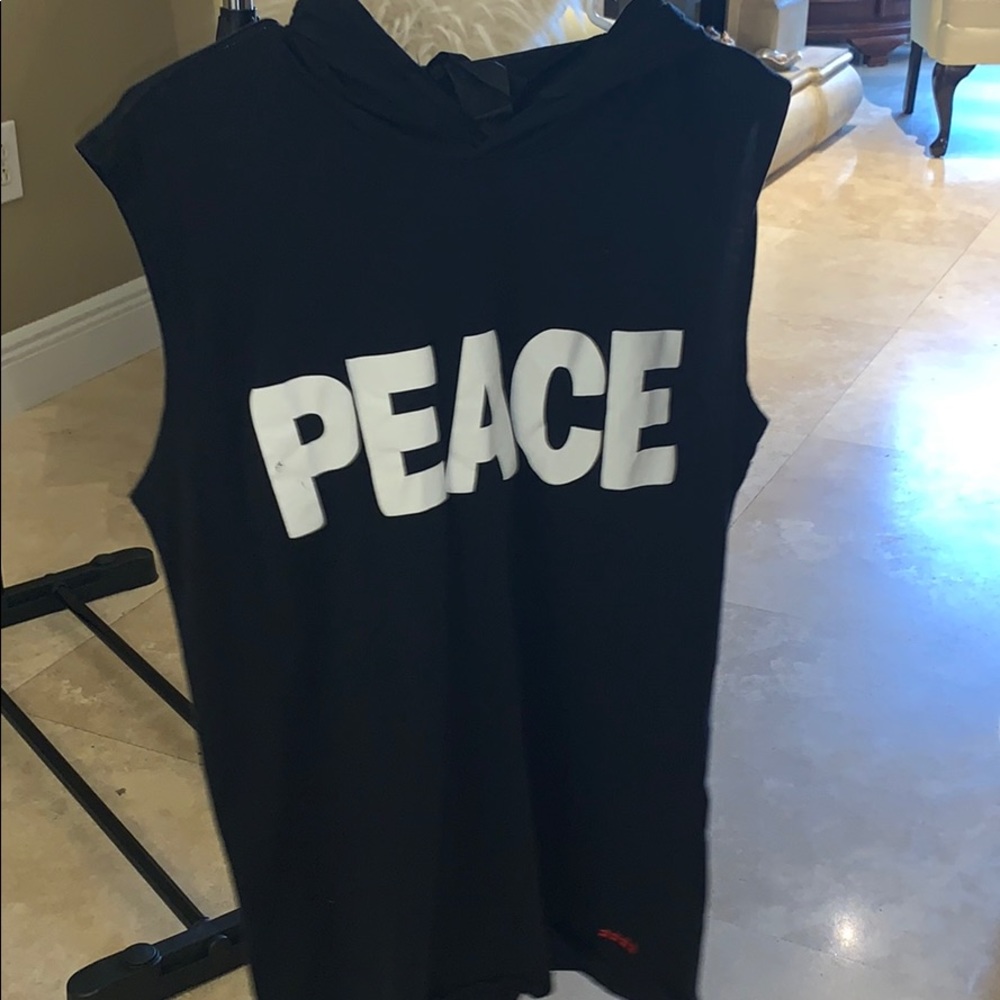 Peace Love World Muscle Tee